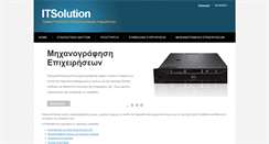 Desktop Screenshot of itsolution.gr